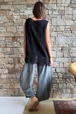 Veronica Embroidered Tank Black
